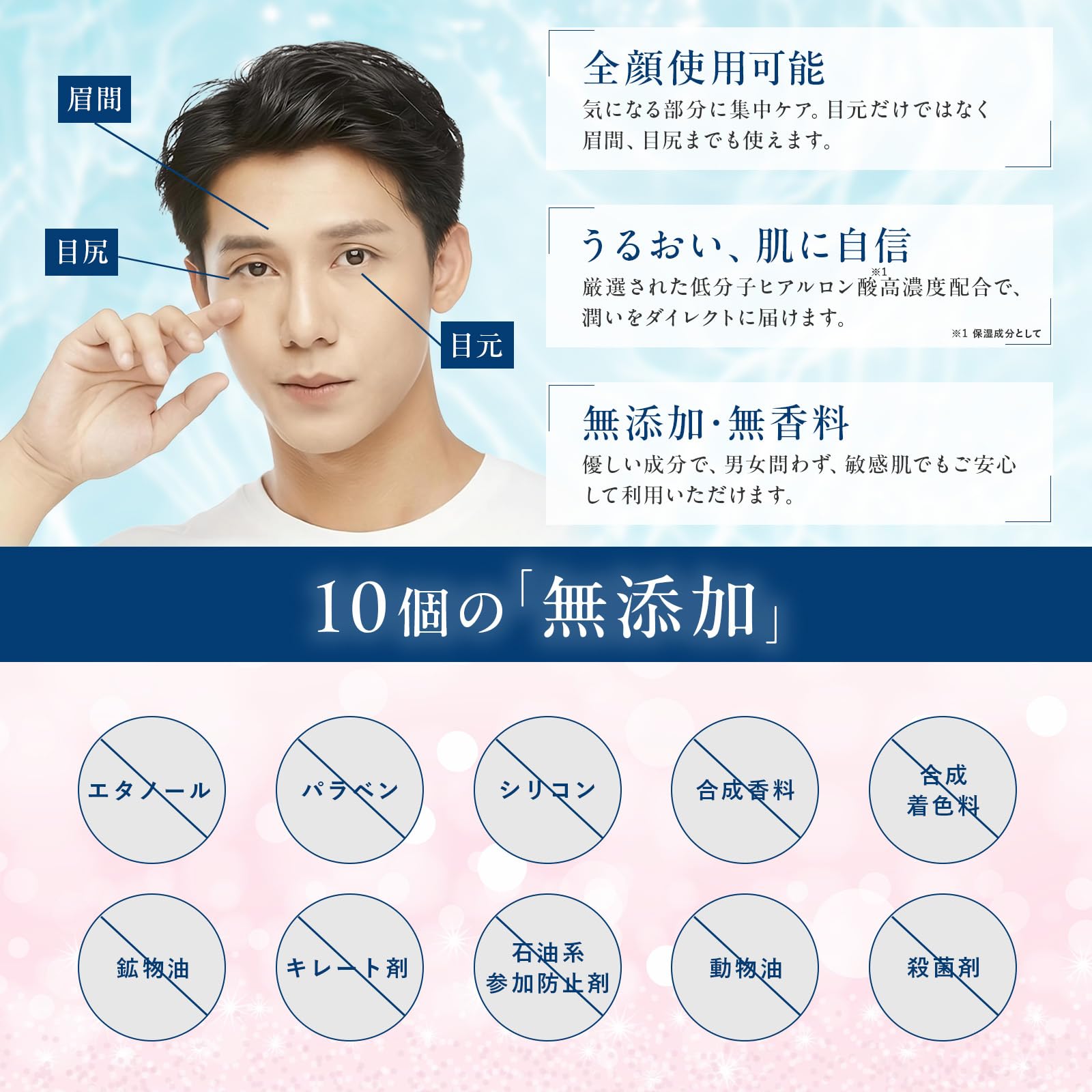 Amazon.co.jp: 【日本企業企画】目元パック ニードル ヒアルロン酸